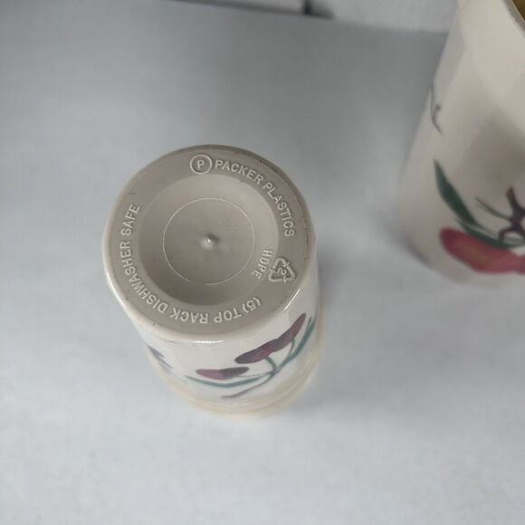 Vintage Packerware Pitcher And 4 Cups Cottagecore Country Fruits - Picture 6 of 9